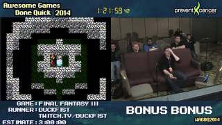 AGDQ 2014 Bonus Stream  Game 27  Final Fantasy 3 [upl. by Fortunia381]