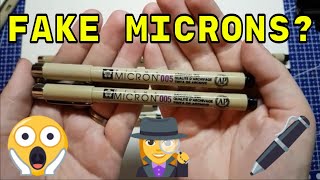 Fake Microns Fineliner Review for Inktober amp Avoiding Counterfeits [upl. by Eniledam344]