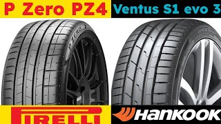 Pirelli P Zero PZ4 vs Hankook Ventus S1 evo 3 [upl. by Notnilc]