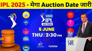 IPL 2025 Mega Auction Rules  IPL Mega Auction Date 2025  IPL 2025 Retention Rules [upl. by Litsyrk]