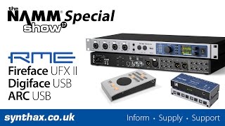 NAMM 2017  RME Fireface UFX II  RME ARC USB  RME Digiface USB [upl. by Ttelrats92]