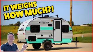 Small Lightweight Couples Travel Trailer with BIG time Style Sunset Park Sunray 149 RV Review [upl. by Hctub]