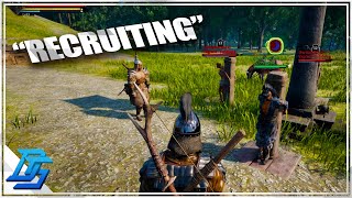 BUILDING OUR ARMY AND RAIDED BY WOLVES  Myth of Empires Gameplay  Part 9 [upl. by Lonni670]