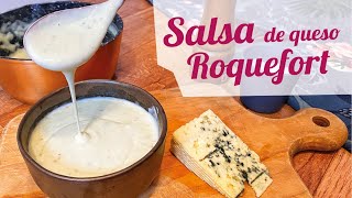 SALSA DE QUESO ROQUEFORT para pasta y carne 🧀 Receta fácil y rápida [upl. by Anafetse811]