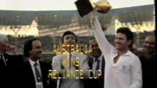 1987 Cricket ODI World Cup Final  Australia v England [upl. by Anerbas]