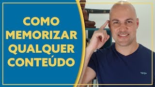 Memorização Como memorizar qualquer conteúdo [upl. by Aneem]