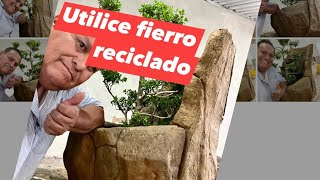 Como convertir fierro viejo en una hermosa maceta de concreto [upl. by Nalloh]