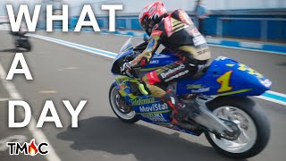 Taking a Two Stroke MOTOGP BIKE On a TRACKDAY [upl. by Lledner]