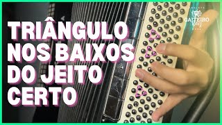 COMO FAZER O TRIÂNGULO NOS BAIXOS DO ACORDEON [upl. by Lucio598]