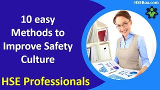 10 easy methods to improve the safety culture  Safety training [upl. by Sinylg]