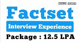 Factset Interview Questions  Interview Experience [upl. by Maleen]