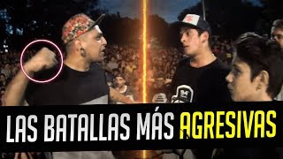 Las Batallas más AGRESIVAS y de TENSIÓN en la HISTORIA del Freestyle [upl. by Sanoy]