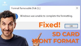 5 Ways How to Fix Windows Was Unable to Complete the Format  Fix SD Card Wont Format Windows 10 [upl. by Roosnam]