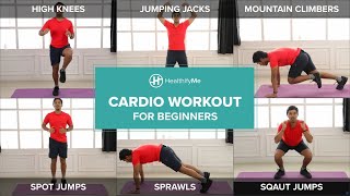 CARDIO WORKOUT FOR BEGINNERS From Home In 10 Minutes  Lockdown Workout No Equipment  HealthifyMe [upl. by Koehler]