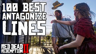 100 Funniest Antagonistic Lines Red Dead Redemption 2 [upl. by Kanya]