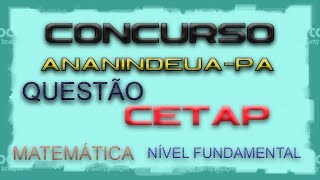 Questão de Porcentagem Concurso de Ananindeua Banca Cetap Nível Fundamental [upl. by Mirielle]