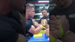 Irakli Zirakashvili VS Levan Saginashvili armwrestling [upl. by Puett]