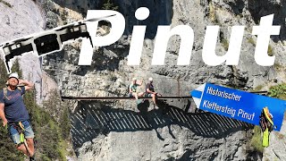 Klettersteig Pinut spektakuläre Aufnahmen vom Pinut Klettersteig bei Flims in Graubünden Schweiz [upl. by Dnomar819]