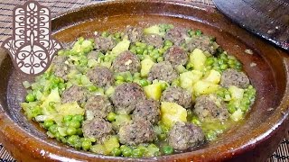 Tajine de kefta aux petits pois et pommes de terre [upl. by Tyson]