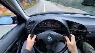 POV Straight Piped BMW E36 325i  Brutal Acceleration Sound [upl. by Babbette]