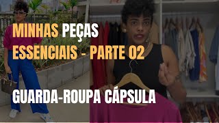 Minhas peças essenciais  Guarda roupa capsula  Parte 02 [upl. by Dnumde]