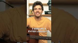 5 ERREURS à éviter quand on débute la guitare ❌🎸 [upl. by Tnecnev]