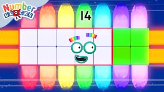 Mathématiques colorées 🔴🟠🟡🟢🔵🟣  1 Heure de Numberblocks en français  Apprendre à compter [upl. by Niatsirk]