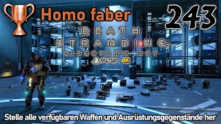 Death Stranding PS5 243 • 🏆 Homo faber Trophäe • Alle Waffen und Gegenstände • Directors Cut [upl. by Anear805]