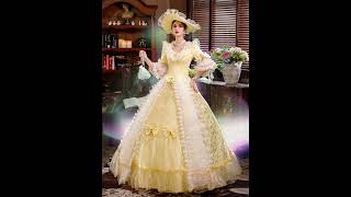 Coscosmos Yellow Rococo Princess Dress Fresh Style for Dance Tea Parties amp More [upl. by Ahsataj740]