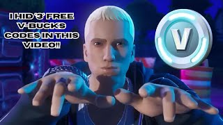 I HID 3 Fortnite VBucks Codes In This Video  FREE VBucks [upl. by Anuahs]