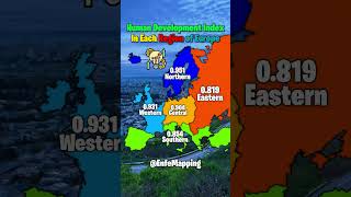 Human Development Index In Each Region of Europe [upl. by Latimore]