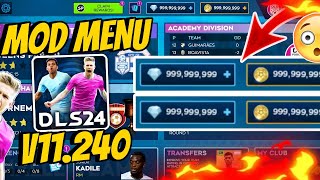 Dream League Soccer 2024 MOD APK v11240 Gameplay Unlimited Coins and Diamonds DLS 24 MOD MENU APK [upl. by Bary]