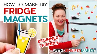 How to Make DIY Fridge Magnets with a Cricut [upl. by Araiet22]