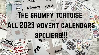 Planner Advent Calendar unboxing  The grumpy tortoise advent calendar 2023 [upl. by Nikita]