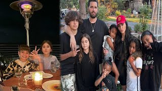 Scott Disick Marks The Start Of 2024 With a Lovely Photo Of His Children During a Family Supper [upl. by Ecirb]