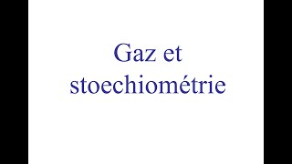 Chimie pour les amis de secondaire 5  Gaz et stoechiométrie [upl. by Airalav994]