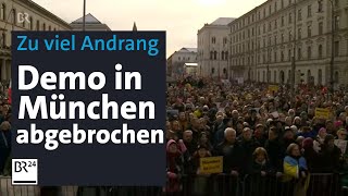 Gegen rechts Demo in München abgebrochen  BR24 [upl. by Haddad868]