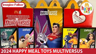 March 2024 McDonalds Happy Meal Toys  Multiversus  ASMR Unboxing Review [upl. by Oiludbo]