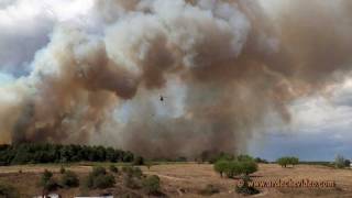 ArdÃ¨che  Incendie Labastide de Virac et Vagnas [upl. by Ibbor]