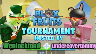 Blox Fruits TOURNAMENT hosted by WENLOCKTOAD amp TOMMY Roblox [upl. by Maddie]