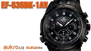 Casio Edifice EF 535BK 1AV [upl. by Hachmin557]