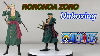 One Piece Grandista Roronoa Zoro Manga Dimensions FigureStatue Banpresto Unboxing amp Review [upl. by Esyak563]