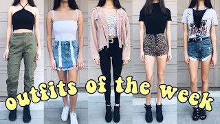 outfits of the week school edition [upl. by Vanny]