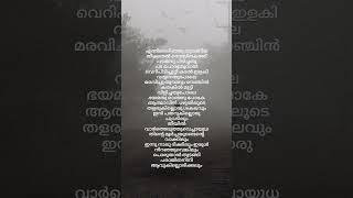 ennilerinju song lyrics music song shorts feed lyrics malayalamsonglyrics [upl. by Atnahc]