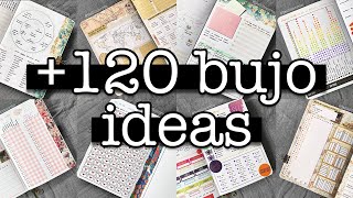 Bullet journal ideas MARATHON 💜 120 ideas for your bujo [upl. by Eelynnhoj760]