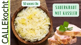 Kassler mit Sauerkraut und Kartoffeln Super saftiger Auflauf Rezept [upl. by Asuncion]