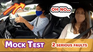 Mock Test The Day Before Her Driving Test  Made 2 Serious Mistakes  Emergency Stop Fail [upl. by Arevle]