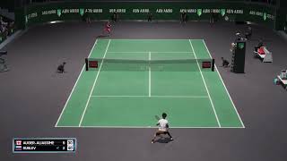 Felix Auger Aliassime vs Andrey Rublev  Rotterdam ATP 500  First Set  PS5  AO Tennis 2 [upl. by Enrol]