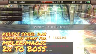 Iruna Online  High Wizard With Full Party Vs Keltoi  Speed Run Farming Fury Heart  9x Kill [upl. by Ennairol]