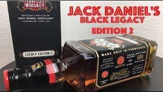 Black Legacy Edition 2 Old No7 Jack Daniels Tennessee Whiskey collectible bottle 2019 [upl. by Agem82]